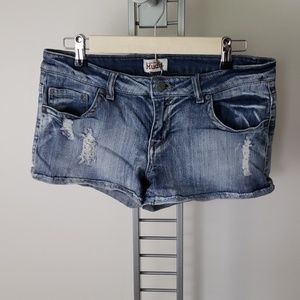 Distressed Jean Shorts